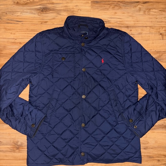 Polo by Ralph Lauren Men's Blue Quilted Puffer Jacket - Picture 1 of 6